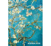 Agenda 2026: Planner Settimanale Con Intervallo Orario | Vista Verticale Formato A4 | 1 Settimana Su 2 Pagine | 12 Mesi In Tempo | Diario Calendario Giornaliero | Van Gogh Ramo di mandorlo fiorito