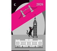 Agenda 2026 Promencat Edition Magenta | Carillon Colors Creations: Planner giornaliero 2026 con orari, grafica originale a tema gatto e fasi lunari - 372 pagine in formato 6x9” (15,24 x 22,86 cm)