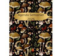 Agenda 2026 Semainier: 1 Semaine Sur 2 Pages Avec Heures. 12 Mois, Format A4, Organisateur Professionnel en Français.