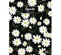 Agenda 2026 semainier a4 Fleurs: Une semaine sur deux pages, de janvier à décembre 2026 - Hebdomadaire en Français - Motif Marguerites