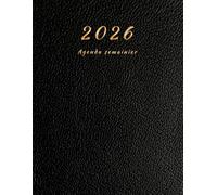 Agenda 2026 Semainier: Organisation hebdomadaire A4 - 1 Semaine sur 2 Pages complète en français - Janvier à Décembre 2026