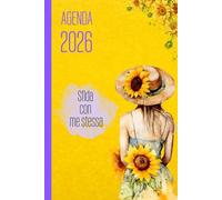 AGENDA 2026 - SFIDA CON ME STESSA: Settimanale verticale su due pagine. Da gennaio a dicembre 2026. Planner mensili con spazi per obiettivi, note, cose da fare, bilanci finali e tanto altro