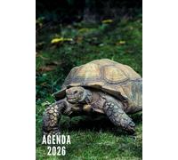 Agenda 2026: Tortue - Semainier et Mensuel de Janvier à Décembre 2026 | 12 Mois | Idéal pour Les Étudiants, Professionnels et Particuliers | Calendrier, Liste de Contacts, Notes