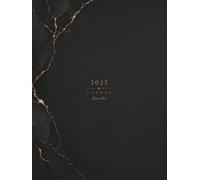 Agenda 2027 Journalier: Couverture Noire Classique, 1 Jour par Page -Format A4 Professionnel - Planning Quotidien avec Horaires, Jours Fériés France, ... Objectifs, Vision Board, Contacts & Notes.