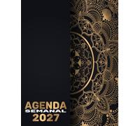 Agenda 2027: Semanal | de enero a diciembre 2027 | 1 semana en 2 páginas | horario de 7:00 a 21:00 horas | vista vertical | un mes = dos páginas | 12 meses | Gran formato A4