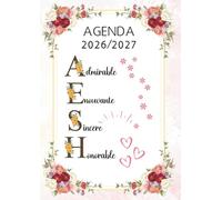 Agenda AESH 2026 2027 : Cadeau AESH d'École | Organiseur Hebdomadaire avec 30 Fiches de Suivi pour Élèves en Situation de Handicap | Format A4