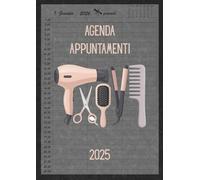 Agenda Appuntamenti 2026 : Parrucchieri 2026 giornaliera, Intervalli di 30 minuti | Un giorno per pagina, 3 Colonne | 12 mesi da gennaio a dicembre 2026 A4.