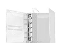 Agenda Binder - Economic Transparent Foldable 5 Ring Refillable Document Protector | Ideal for Home, School, Office, Paper Storage