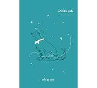 AGENDA CANE 2026 “Vita da Cani” - Golden Retriever: Planner settimanale verticale a quadretti con spazio per note | 144 pagine | Formato 15 x 23 cm | IM the ONE | Colore turchese