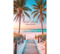 Agenda de bolsillo 2027-2028: Planificador compacto de 2 años con inicio de semana el lunes, contactos, fechas importantes, cumpleaños y notas