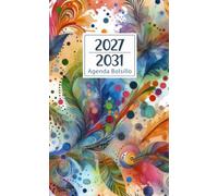 Agenda de bolsillo 2027-2031: Planificador compacto de 5 años con inicio de semana el lunes, contactos, fechas importantes, cumpleaños y notas