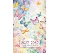 Agenda de bolsillo 2027-2032: Planificador compacto de 6 años con inicio de semana el lunes, contactos, fechas importantes, cumpleaños y notas