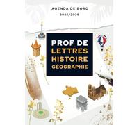Agenda de bord 2025/2026 professeur de Lettres et Histoire Géographie: Carnet de bord A4 pour les enseignants