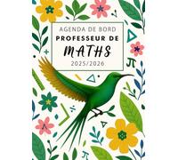 Agenda de Bord 2025/2026 Professeur de Mathématiques: Planificateur A4 pour les Enseignants