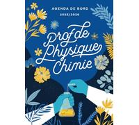 Agenda de bord 2025/2026 professeur de Physique-chimie: Carnet de bord A4 pour les enseignants