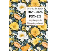 Agenda de bord 2025/2026 Psychologue de l’Éducation Nationale : Carnet de Bord 2025 2026 PSY-En | Calendrier & Vacances Scolaires, Organiseur Semainier | Format A4.