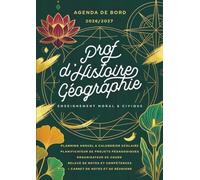 Agenda de bord 2026/2027 professeur d’Histoire Géographie EMC: Carnet de bord A4 pour les enseignants