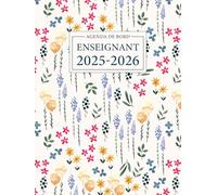 Agenda de bord Enseignant 2025/2026: Carnet de Bord A4 pour les Professeurs