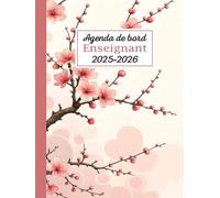 Agenda de bord Enseignant 2025/2026: Planificateur Scolaire pour Les enseignants, 1 Semaine sur 2 Pages, 1 mois sur 2 Pages, format A4