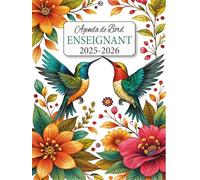 Agenda de Bord Enseignant 2025-2026: Planificateur Scolaire pour Les professeurs, 1 Semaine sur 2 Pages, 1 mois sur 2 Pages, format A4.