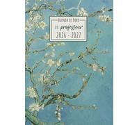 Agenda de bord Enseignant 2026-2027: Amandier en Fleurs - Van Gogh | Carnet de Bord A4 pour les Professeurs
