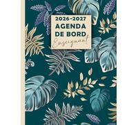 Agenda de Bord Enseignant 2026/2027: Carnet de Bord pour Professeur Format A4.