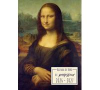 Agenda de bord Enseignant 2026-2027: La Joconde - Léonard de Vinci | Carnet de Bord A4 pour les Professeurs