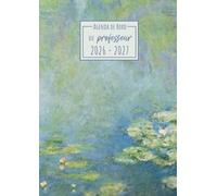 Agenda de bord Enseignant 2026-2027: Les Nymphéas - Claude Monet | Carnet de Bord A4 pour les Professeurs