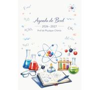 Agenda de Bord Enseignant 2026/2027 Professeur de Physique Chimie: Cahier Relevé de Notes 18 Classes de 38 élèves | Carnet de Bord Prof de Physique Chimie 2026 2027 | Organiseur de Cours, Semainier A4