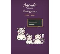 Agenda de Bord Enseignante 2026-2027: Carnet de Bord A4 pour Professeur de Collège & Lycée. Semainier daté, Relevé de Notes et Compétences, Cahier de la Prof. Édition La Classe