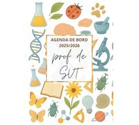 Agenda de Bord Prof de SVT 2025-2026: Cahier Relevé de Notes pour 18 Classes | Carnet de Bord 2025-2026 Prof de Sciences de la Vie et de la Terre | ... des cours Semainier, Planning Annuel, A4.