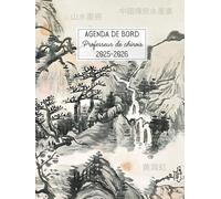 Agenda de bord professeur de chinois: Carnet de bord pour les enseignants, A4, semainier et mensuel, relié