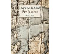 Agenda de Bord Professeur d'Histoire Géographie 2025-2026: Planificateur semainier et mensuel | Format A4