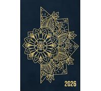 Agenda de poche 2026 - Mandala: 1 semaine sur 2 pages, 12 mois de Janvier à Décembre, Petit format horizontal 10x15 cm, Hebdomadaire semainier en Français