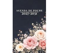Agenda De Poche Mensuel 2027-2031: Planificateur 5 ans 60 mois, Calendrier du Janvier 2027 à Décembre 2031, Format Compact 10,8 x 17 cm Avec Jours Fériés