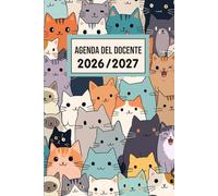 Agenda del Docente 2026/2027 Gatto: Planner giornaliero e mensile con Registro, lezioni, studenti e impegni: tutto sotto controllo. Formato A5.