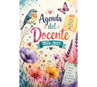 Agenda del Docente 2026 2027: Giornaliera, Planner Docenti 1 Pagina per Giorno da Settembre 2026 a Luglio 2027, Diario Giornaliero con Calendario, Registro Voti e Gestione della Classe