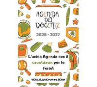 Agenda del docente 2026/2027: l'unica per gli insegnanti con il countdown per le ferie!: Diario per docenti con planner, countdown vacanze, checklist ... 12 mesi. Formato 16x23 cm. Carta docente