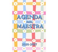 Agenda della Maestra | 10 mesi | Settembre - Giugno |Agenda settimanale con orario | Sostegno | 52 Settimane, 10 Planner Mensili | Settimana su doppia ... | Metti ordine nella tua vita | Agenda FIORI