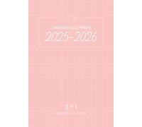 AGENDA DES PROFS 2 EN 1 - Agenda 2025/2026 et prise de notes - ROSE: Pour les réunions et rendez-vous │ To do list │ Marque-pages │ 142 pages