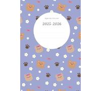Agenda escolar 2025-2016 | Vista de la semana L-V | Año escolar de septiembre a julio | Diseño ositos lila