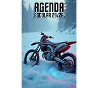 Agenda escolar 2025-2026 motocross: Planificador diario para niñas y niños | material escolar Ideal para Estudiantes de primaria colegio secundaria | Portada de la moto