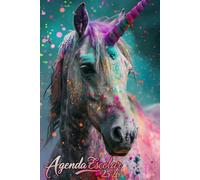 Agenda Escolar 2025/2026 Unicornio: Planificador Niño Niña De Primaria Y Secundaria | De Septiembre 2025 a Julio 2026 | Una Semana de 2 Páginas || Calendario Organizador Anual | Formato A5.