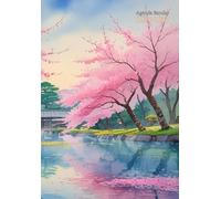 Agenda Escolar Semana Vista A5: Japon - Horizontal - Pequeña - Español - 12 Meses - Semanal 1 Semana en 2 Pàginas Con Planificador Mensual - Para: ... - Tapa Blanda Sin Anillas - Sin Espiral.