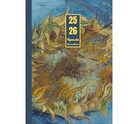 Agenda Giornaliera con orario Agosto 2025 - Luglio 2026: Vincent Van Gogh, Girasole | 12 mesi, Intervalli di 30 minuti, Da Agosto 2025 a Luglio 2026, ... Note | Adatto per la Pianificazione Personale