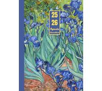 Agenda Giornaliera con orario Agosto 2025 - Luglio 2026: Vincent Van Gogh, Iris | 12 mesi, Intervalli di 30 minuti, Da Agosto 2025 a Luglio 2026, ... per la Pianificazione Personale, l'ufficio
