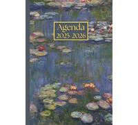 Agenda Giornaliera con orario: Claude Monet, Le ninfee | 18 mesi, Intervalli di 30 minuti, Da Luglio a Dicembre, Formato A5 | Calendario Mensile con ... Personale, l'ufficio Aziendale e il Diario