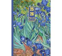 Agenda Giornaliera con orario Luglio 2025 - Dicembre 2026: Vincent Van Gogh, Iris | 18 mesi, Intervalli di 30 minuti, Da Luglio 2025 a Dicembre 2026, ... Note | Adatto per la Pianificazione Personale