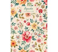 Agenda Journalier: De Janvier à Décembre Format A5 - 365 jours 1 Page Par Jour | Fleurs Pour Femme Filles Mère