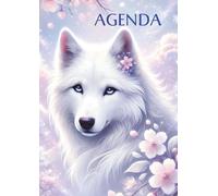 Agenda Loup Kawaii: 1 jour par page | 12x17 cm | Primaire, Collège pour les filles, ado | en français | Animaux | cp, ce1, ce2, cm1 cm2 | 2026 2027 | ... - Papeterie Rentrée Scolaire - Rose, Violet